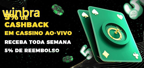 Promoções do cassino ao Vivo winbra
